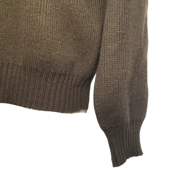 Vintage 70s Mens Size Medium Montgomery Ward Turtleneck Ski Sweater - Picture 3 of 4